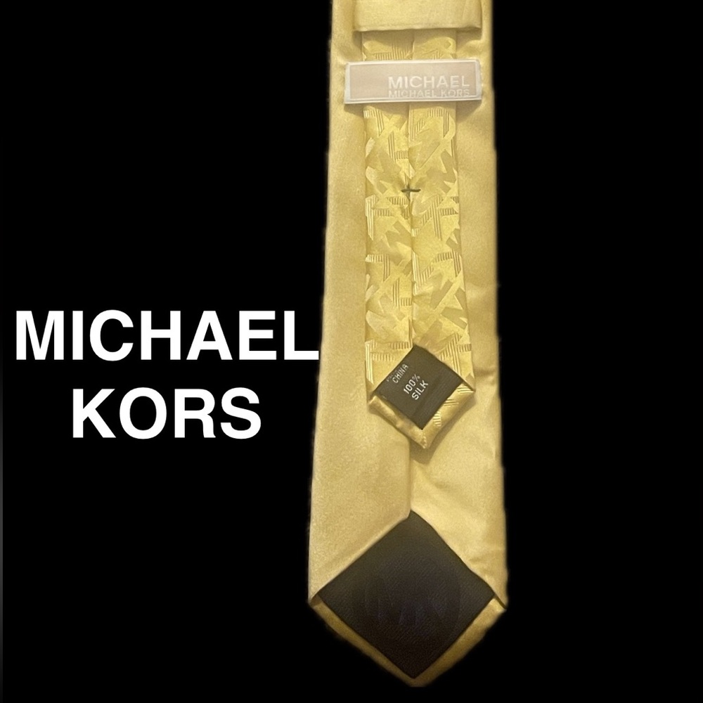 Michael Kors Necktie Yellow Silk